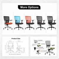 Chaises de bureau pour visiteurs en maille blanche accoudoir réglable ergonomique de luxe Boss Ceo