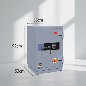 Coffre-fort mécanique à cadran haute sécurité, antivol, avec serrure à clé mécanique manuelle, en acier épais, pour la <span class=keywords><strong>maison</strong></span> et les banques - Product Image 2