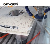 Machine de découpe automatique de pierre en promotion, routeur CNC 3015ATC avec broche 7,5 kW et système de contrôle GANGER pour marbre/granit de cuisine