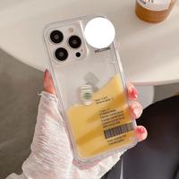 Coque de Téléphone Souple Créative Simple Café pour iPhone 14 13 12 11 Pro Max Xs XR XSMAX 7 8 Plus, Housse Arrière