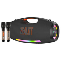 Altavoz Karaoke Zealot S89M de 250W, Portátil, con Batería de 48000mAh, Banco de Energía para Computadora y Teléfono, Altavoz Inalámbrico para Exteriores