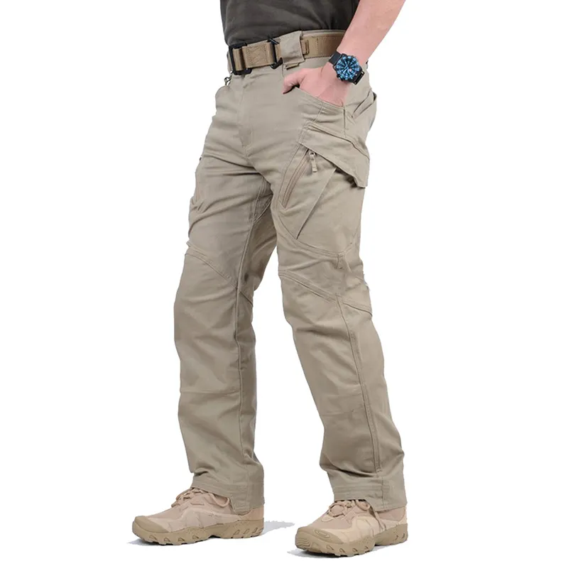 men's cotton polyester plain ripstop high strength durable washed cargo pants