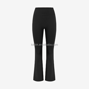 Leggings de yoga personnalisés en forme de V à taille haute, extensible dans les quatre sens, sans couture, légers, antibactériens, à séchage rapide et respirants - Product Image 2