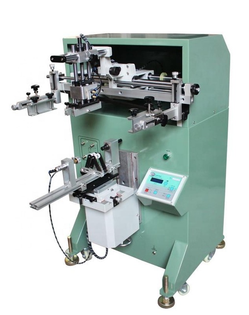 Automatic Glass Plastic Cup Cylinder Round Tube Bottle Screen Printing Machine