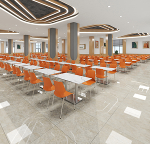 Juego de <span class=keywords><strong>Mesas</strong></span> y Sillas de Plástico Económicas <span class=keywords><strong>para</strong></span> Comedor, Cafetería, Restaurante, Cocina Escolar de Diseño Moderno, Venta al por Mayor - Product Image 5