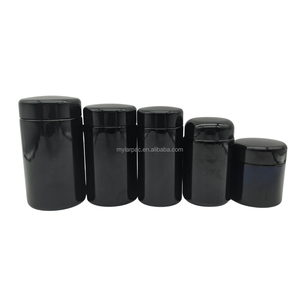 <strong>Large</strong> Stock 100ml 150ml New Styles UV Violet <strong>Glass</strong> Myron <strong>Jars</strong> <strong>with</strong> Stickers Easy Open Wide Mouth Candy Herb Flower Custom Print - Product Image 5