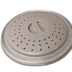 Capa de microondas para alimentos, capa de microondas dobrável para microondas, com alça e aberturas de vapor, tampa de placa de microondas sem bpa