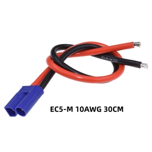 EC5 Male Female Plug Gold Plated 100A High Current Connector 10AWG 10/20/30CM RC Model Battery Motor <b>Charging</b> <b>Cable</b> Custom - Product Image 5