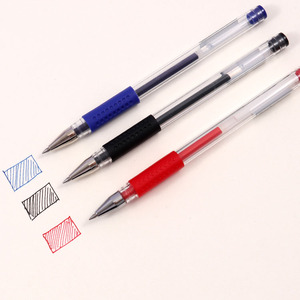 Foska, venta al por mayor, Bola de carburo de tungsteno duro, <span class=keywords><strong>punta</strong></span> <span class=keywords><strong>fina</strong></span> de 0,5mm, bolígrafo de examen para estudiantes de oficina con tinta azul, roja y negra - Product Image 5