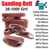 Bande abrasive 36-1000 grains 1220x150mm 915x100mm 915x50mm 5x180cm 760x25mm 610x100mm 610x75mm 533x75mm 457x13mm 457x75mm 330x10mm