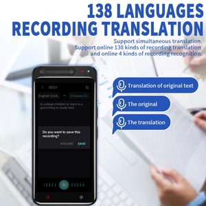 4.1 inch Màn hình rộng Z6 ai thông minh máy dịch 138 ngôn ngữ thời gian thực ghi âm giọng nói và dịch văn bản thiết bị - Product Image 4