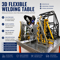 Table de soudage 3D au nitrage, établi de soudage robuste en fonte résistant à la corrosion avec kits de serrage complets