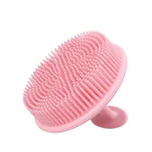 Silicone Hot Pink Bath Brush Hot Selling Silicon Bath Brush Soft Backs Scrubber Back Scrubber for Shower