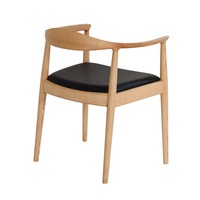 Fauteuil de qualité supérieure, chaise de salle à manger présidentielle en bois, siège en cuir épais, chaises de salle à manger en noyer, utilisation pour salon, bureau