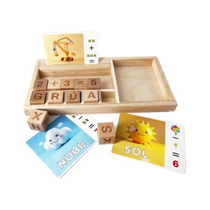 Machine d'apprentissage russe, jeu de table en bois, puzzle, <span class=keywords><strong>formation</strong></span> linguistique, jeu d'entraînement pour enfants, vente en gros, <span class=keywords><strong>espagnol</strong></span> - Product Image 5