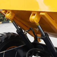 Mini Dumper Compatto da 2-3 Tonnellate con Cabina Certificato CE ISO per Costruzioni, Agricoltura, Frutteti e Trasporti Forestali