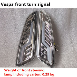 Luces Intermitentes Secuenciales <span class=keywords><strong>Level10</strong></span> para Vespa Sprint Primavera 50 125 150cc, LED Cromado Transparente, Delanteras y Traseras, 12V - Product Image 6