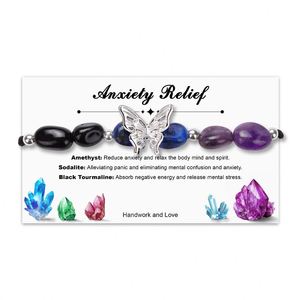 Natural Stone Bracelet Colorful Glass Beaded Peace of Mind Professional Experienced Exporter Fast Shipping - Product Image 3