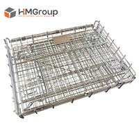 Cage de stockage industrielle personnalisée en acier galvanisé Q235 empilable de type Bordeaux