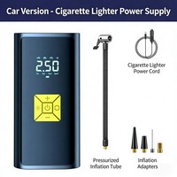 Gonfleur de pneus portable pour voiture, matériau ABS, écran LCD, gonflage rapide, moniteur de pression des pneus, pompe à pneus filaire, câble de chargeur de voiture 3M