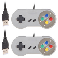Mando Retro con cable USB para Super Nintendo, Mando SNES para PC, IOS y Android