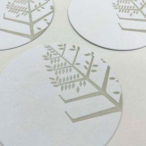 Custom Round Thin Coasters <b>Paper</b> Disposable <b>Paper</b> Coaster Customized Logo - Product Image 2