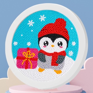Offre Spéciale bricolage diamant peinture Kit dessin animé sirène Puzzle enfants cristal Art imprimé tissu personnalisé sirène <span class=keywords><strong>monde</strong></span> - Product Image 3