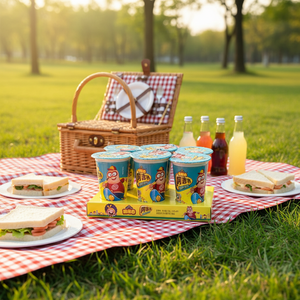 Biscotti a Forma di Dito al Cioccolato e Crema di Fragola Croccanti Certificati Halal Cinesi in Confezione Cup-Box - Product Image 4