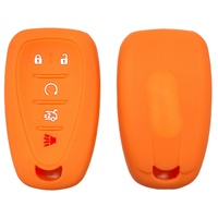Étui de clé de voiture en silicone haut de gamme, sac de clé de voiture pour Chevrolet Malibu XL, télécommande 5 boutons, Explorer, Equinox