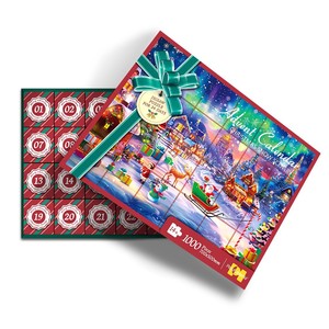 Calendario de Adviento de Navidad 2026, Rompecabezas de Papel, Kit de Cuenta Regresiva para Navidad, Cajas de Regalo, Artículos Promocionales para Fiestas Navideñas - Product Image 3