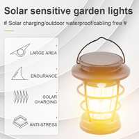Lampe de camping LED rechargeable Énergie solaire Portable Décoration Étanche Camping en plein air Lumière solaire LED pour cour Jardin