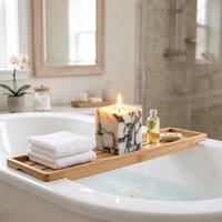 Panneau en pierre nuageuse fait main, de style moderne et luxueux, personnalisable, coloré, pour table à manger intérieure, salle de bain, villa - Prix abordable
