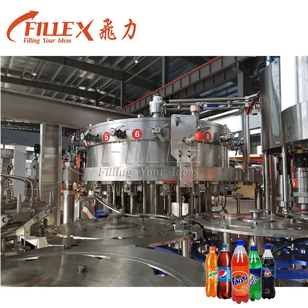 Beverage Rinser Filler Capper Plastic Bottle CSD Filling Machine Cola Filler Equipment