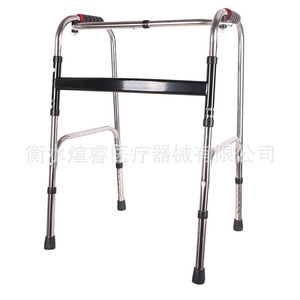 Andador Xuanrui con Barra Reforzada de Acero Inoxidable Negra, Tipo Fijo, para Rehabilitación y Uso en Personas Mayores - Product Image 2