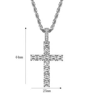 Hip Hop Iced Out CZ Zircon Religious <b>Cross</b> Waterproof 316L Pvd Stainless Steel Fashion Jewelry Pendant <b>Necklaces</b> <b>for</b> <b>Men</b> Women - Product Image 4