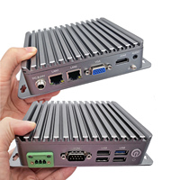 Fanless Computer J1900 4G 5G Sim Kaart Slot 2 Mini Pcie Rj45 Lan Kleine Rj45 Com Gpio Industriële Mini Pc