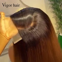 Perruques en cheveux humains vierges, fabrication sur mesure, Super Double Drawn, couleur Bob 1b/4, Lace Front HD 5x5, aspect naturel, 14 pouces, densité 250%