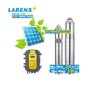 LARENS 3LSS 4LSS Series Stainless Steel Screw DC Submersible Solar Water Pump for Agriculture Irrigation