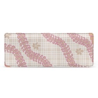 Pemegang kartu kulit PU cetak Logo OEM ODM dompet pria Fashion mewah puakenikena Hawaii kustom