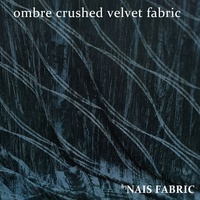 Tissu arabe en polyester de haute qualité, vert, de poids moyen, ombré, fluide, en velours froissé, pour vêtements de mariage pour filles, vêtements de nuit et rideaux