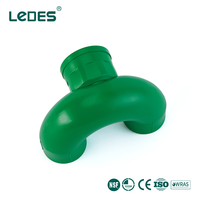 Conexión en T de Retorno con Rosca Interna Tipo U de PPR Ledes, Resistente a la Corrosión, 20mm 25mm 32mm, Accesorios para Tuberías de Sistemas de Suministro de Agua