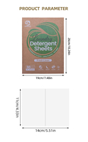 Feuilles de lessive super concentrées pour lave-linge, nettoyage en profondeur des vêtements avec parfum naturel frais