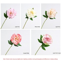 Vintage Chinesische Pfingstrosen Seidenblumen Künstliche Blumen Lebensecht Realistische Haptik Halb Handgefertigt Halb Mechanisch Hochwertige Hochzeits- und Heimdekoration