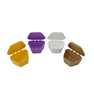 Portable <b>Denture</b> Case LK-404 Plastic Trapezoidal Storage <b>Box</b> For Adult Orthodontic Use - Product Image 4