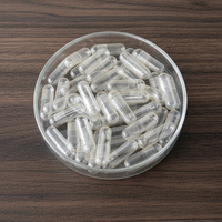 Capsules végétariennes vides transparentes en HPMC, capsules végétales dures transparentes