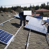 Support de montage SunRack Solar L Feet anodisé, étanche, pour toiture en tuiles d'asphalte