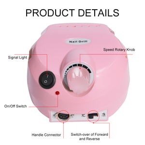 Kit professionnel de fraises à ongles en acrylique haute vitesse 35 000 tr/min pour manucure et pédicure, en plastique, pour le Royaume-Uni et les États-Unis - Product Image 3