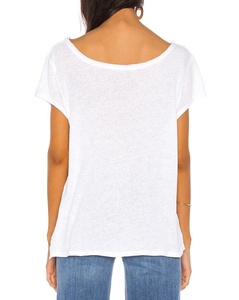 Camicia di <span class=keywords><strong>lino</strong></span> Sexy da <span class=keywords><strong>donna</strong></span> estate bianca bianca bianca per <span class=keywords><strong>donna</strong></span> - Product Image 3