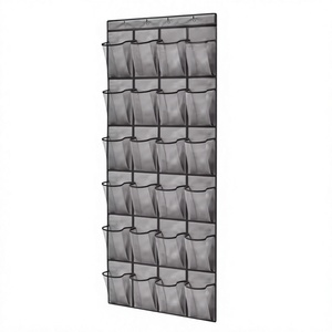 Organisateur de chaussures suspendu à 24 poches, robuste, grand format, en maille respirante, avec crochets, pour armoire et placard, réutilisable - Product Image 1