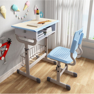 Henmei Children's <b>Study</b> <b>Desk</b> And Chair Set Metal Modern Simple School Furniture For Primary And Secondary Students - Product Image 2